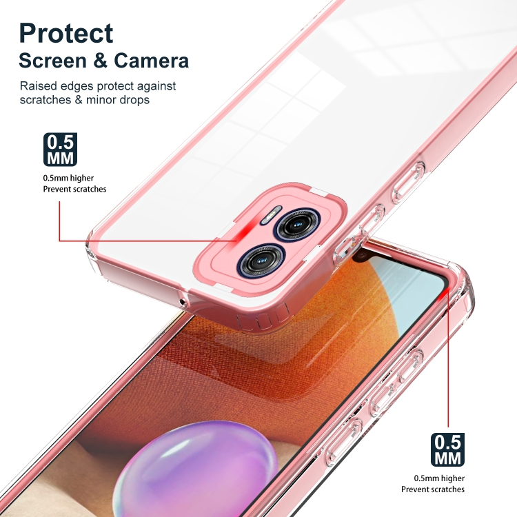  Motorola Moto G73 5G Skal Hybrid Rosa