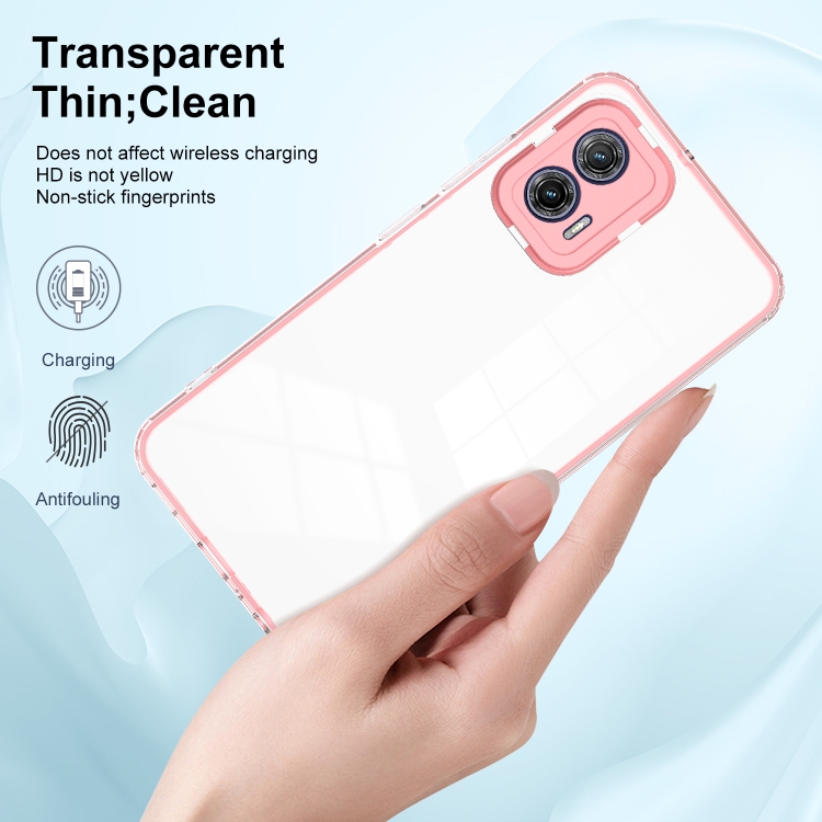  Motorola Moto G73 5G Skal Hybrid Rosa