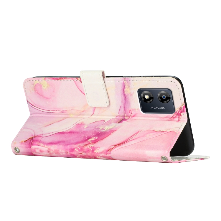  Motorola Moto E13 Fodral Marmor Roséguld