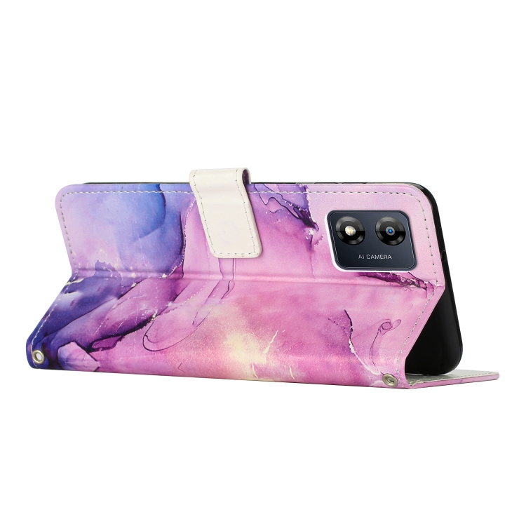  Motorola Moto E13 Fodral Marmor Lila