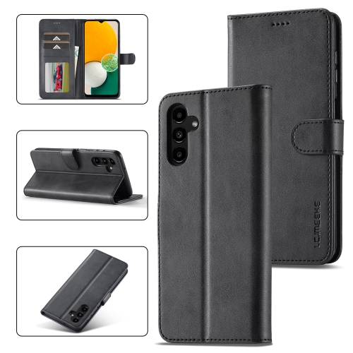 LC.IMEEKE LC.IMEEKE Samsung Galaxy A24 5G Fodral Läder Svart