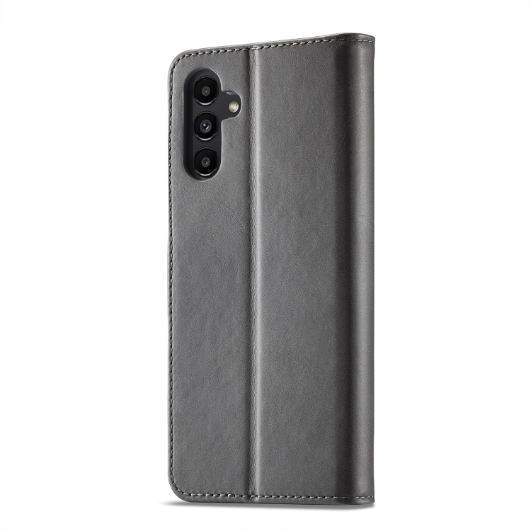 LC.IMEEKE LC.IMEEKE Samsung Galaxy A24 5G Fodral Läder Grå