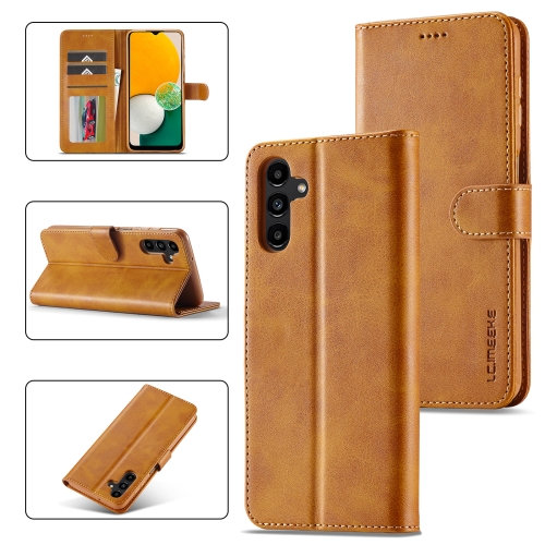 LC.IMEEKE LC.IMEEKE Samsung Galaxy A24 5G Fodral Läder Brun