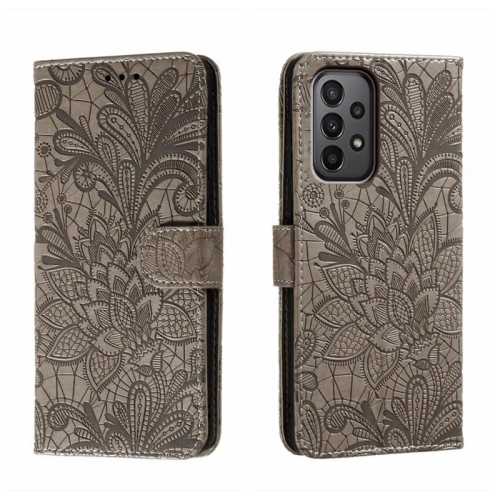  Samsung Galaxy A24 5G Fodral Med Blommigt Tryck Grå