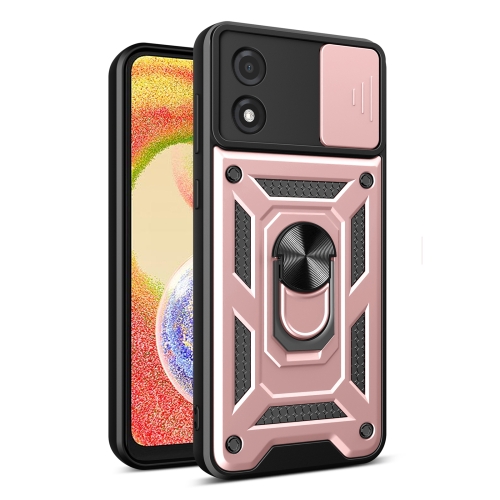  Motorola Moto E13 Skal CamShield Ring Roséguld