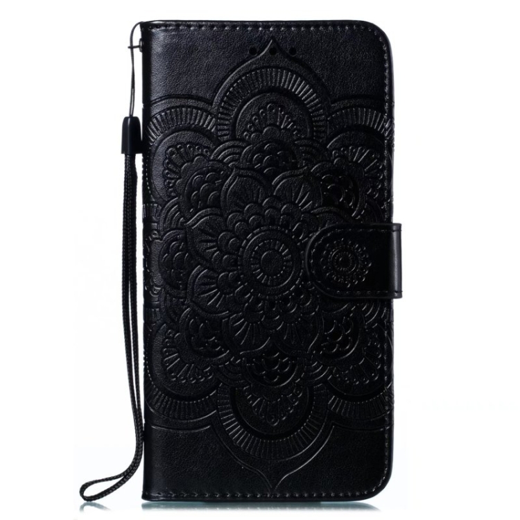  Samsung Galaxy A24 5G Fodral Mandala Läder Svart