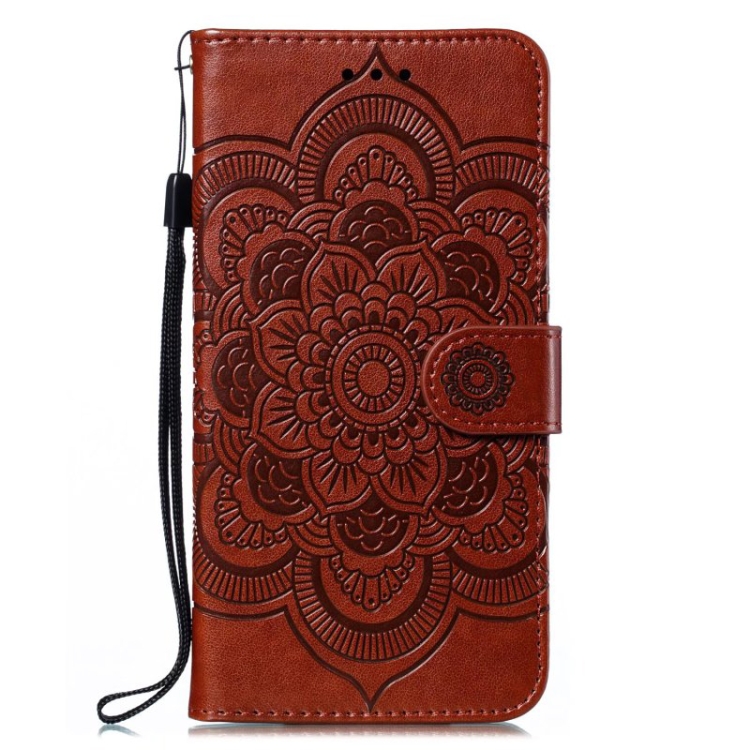  Samsung Galaxy A24 5G Fodral Mandala Läder Brun