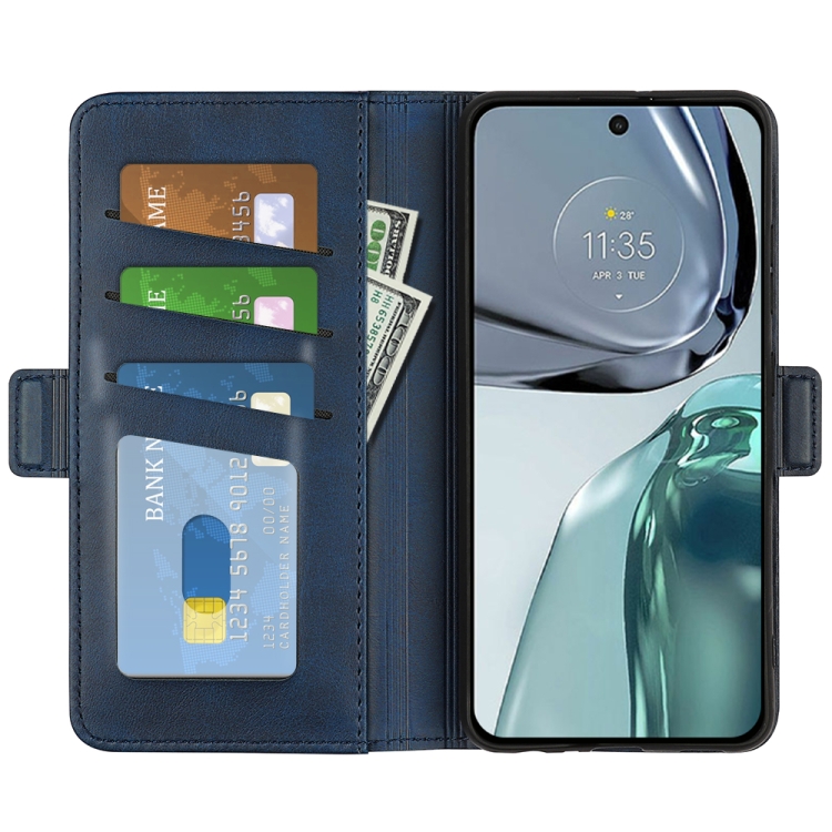  Motorola Moto G62 5G Fodral Magnetisk Stängning Blå