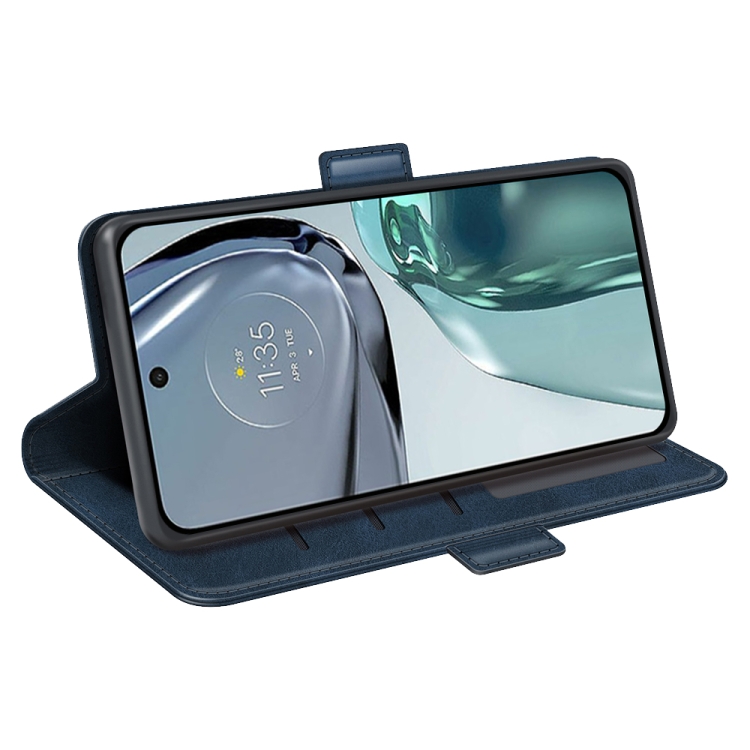  Motorola Moto G62 5G Fodral Magnetisk Stängning Blå