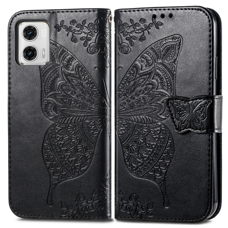  Motorola Moto G73 5G Fodral Butterfly Svart