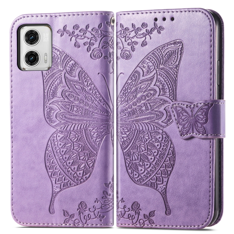  Motorola Moto G73 5G Fodral Butterfly Lila