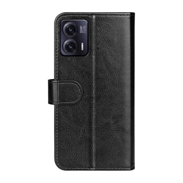  Motorola Moto G73 5G Fodral Crazy Horse Läder Svart