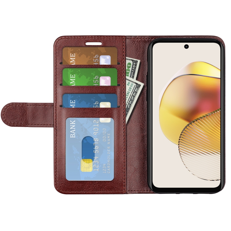  Motorola Moto G73 5G Fodral Crazy Horse Läder Brun