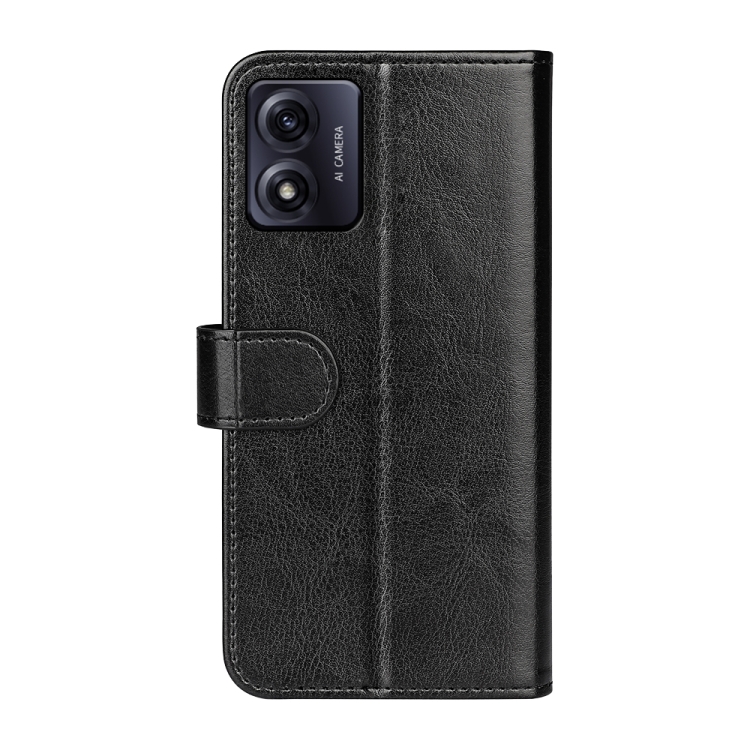  Motorola Moto E13 Fodral Crazy Horse Läder Svart