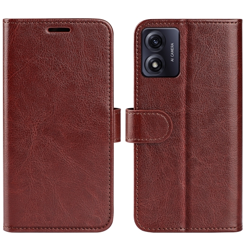  Motorola Moto E13 Fodral Crazy Horse Läder Brun