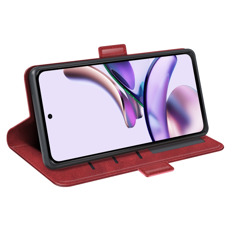  Motorola Moto E13 Fodral Magnetisk Stängning Röd