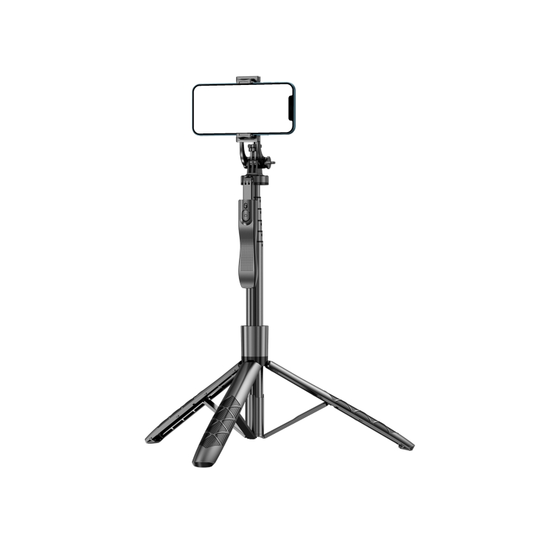  Selfie Stick Tripod 153 cm Bluetooth Svart