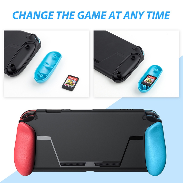  Nintendo Switch Skal Med 2 Extra Kortplatser Svart