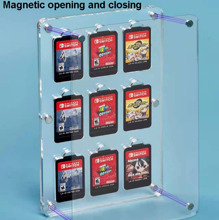  Magnetisk Förvaringsbox För 27 st Nintendo Switch Spel