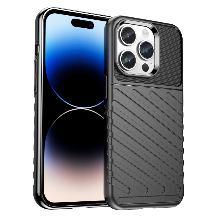  iPhone 15 Pro Max Skal Twill Textur Svart