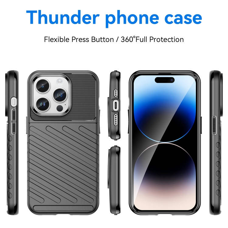  iPhone 15 Pro Max Skal Twill Textur Svart