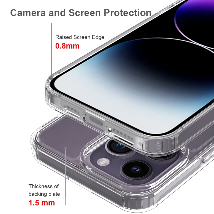  iPhone 15 Pro Max Skal Akryl/TPU Shockproof Transparent