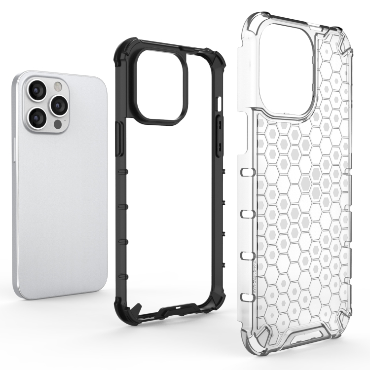  iPhone 15 Pro Max Skal Honeycomb Shockproof Vit