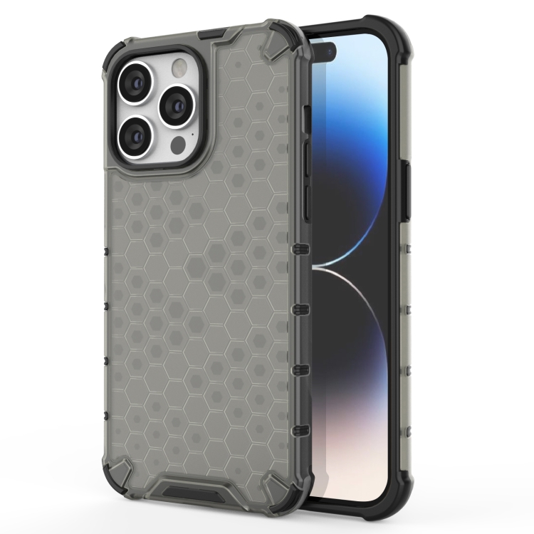  iPhone 15 Pro Max Skal Honeycomb Shockproof Svart