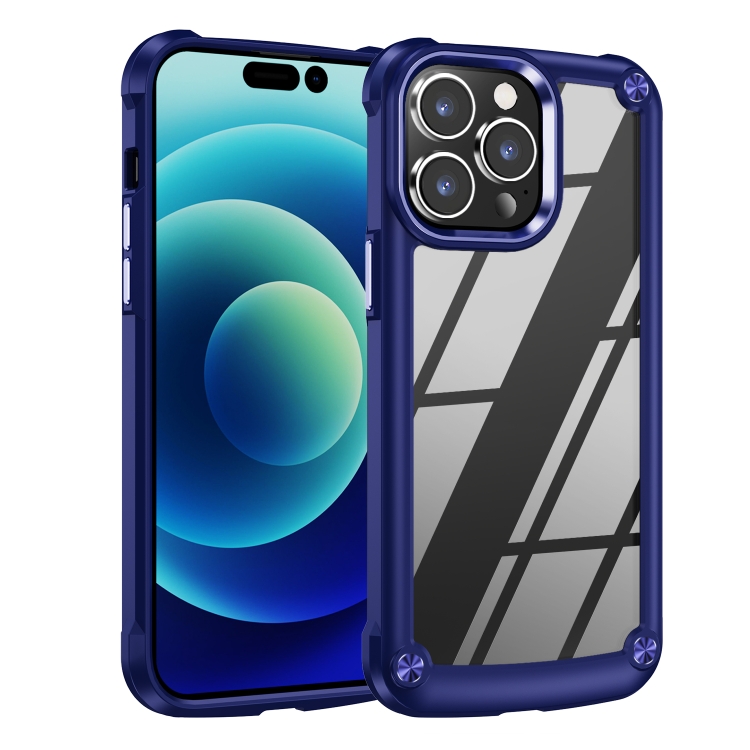  iPhone 15 Pro Max Skal Armor Shockproof Hybrid Blå