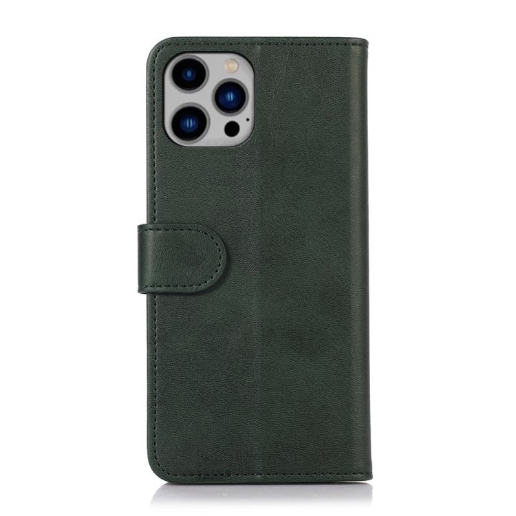  iPhone 15 Pro Max Fodral Läder Grön