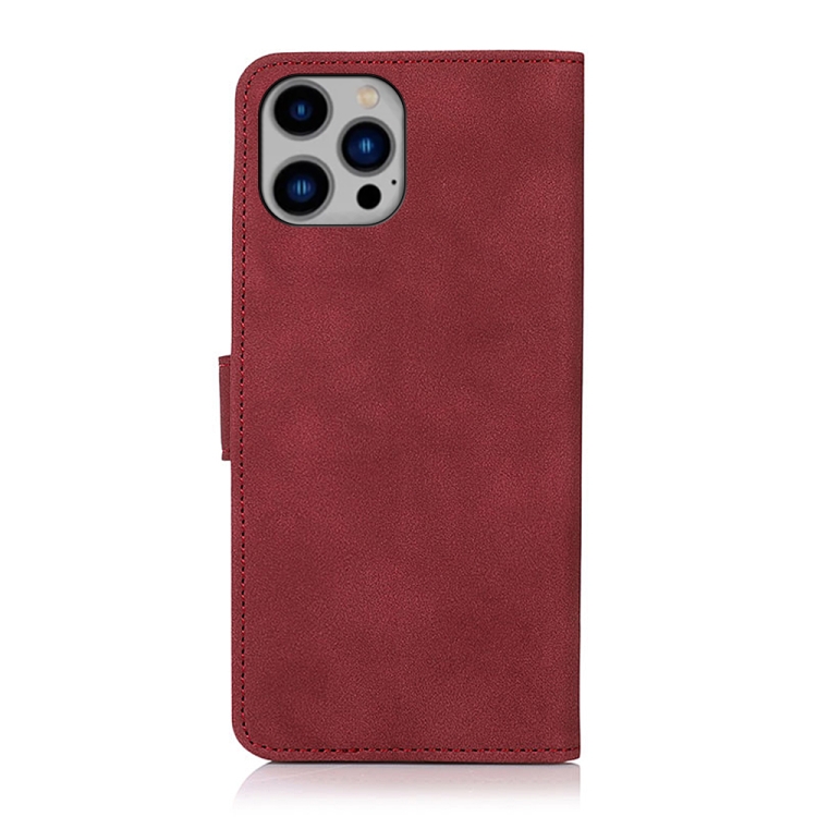KHAZNEH KHAZNEH iPhone 15 Pro Max Fodral Matt Läder Röd