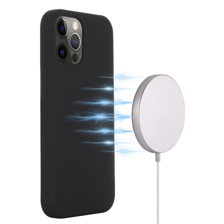  iPhone 15 Pro Max Skal MagSafe Silikon Svart