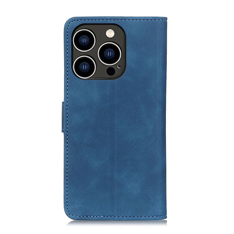 KHAZNEH KHAZNEH iPhone 15 Pro Max Fodral Retro Läder Blå