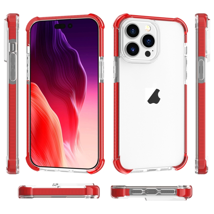  iPhone 15 Pro Max Skal Shockproof Hybrid Röd