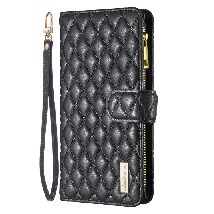 BINFEN BINFEN iPhone 15 Pro Max Fodral Diamond Multifunktionell Svart