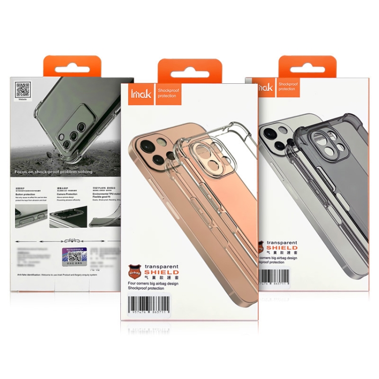 IMAK IMAK iPhone 15 Pro Max Skal Shockproof AirBag Transparent