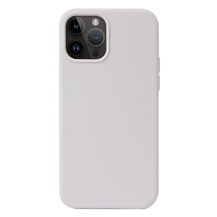  iPhone 15 Pro Max Skal Liquid Silikon Vit