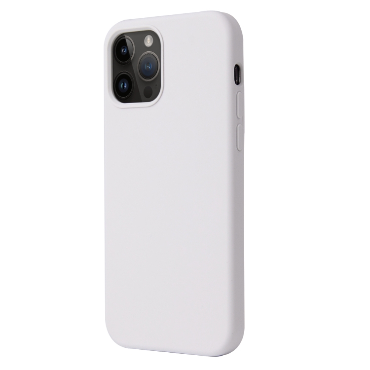  iPhone 15 Pro Max Skal Liquid Silikon Vit