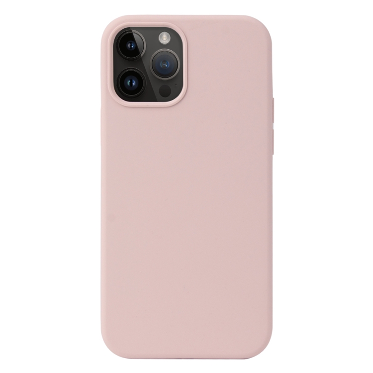  iPhone 15 Pro Max Skal Liquid Silikon Sand Pink