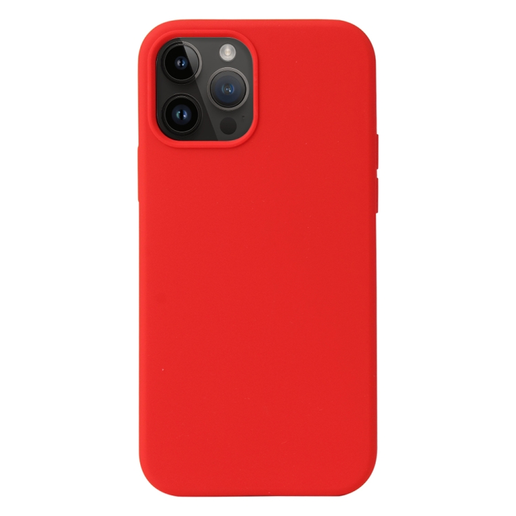  iPhone 15 Pro Max Skal Liquid Silikon Röd