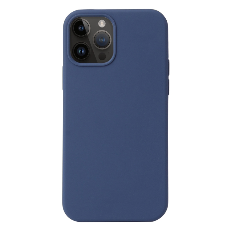  iPhone 15 Pro Max Skal Liquid Silikon Blå