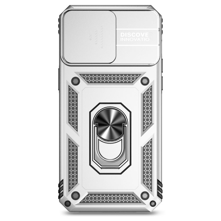  iPhone 15 Pro Max Skal CamShield Armor Ring Silver