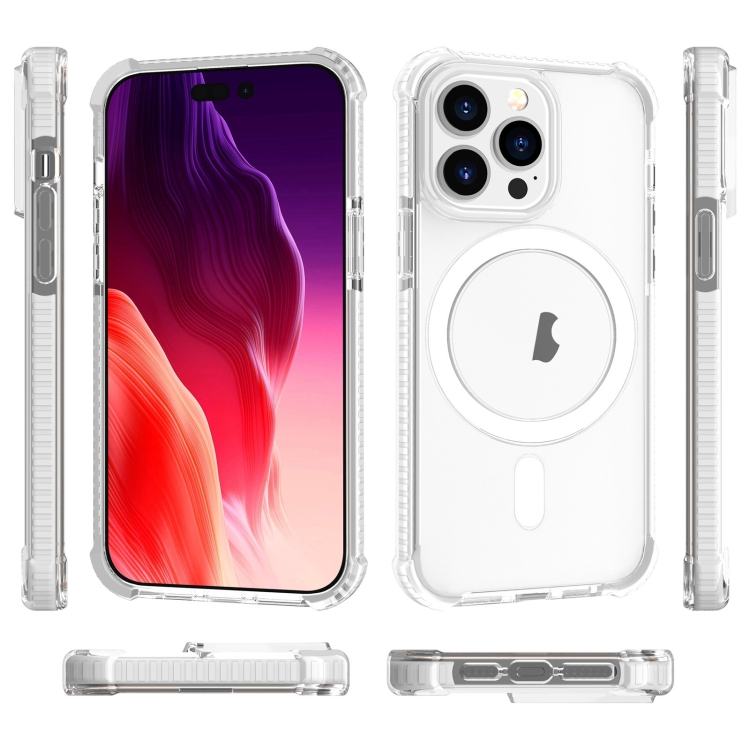  iPhone 15 Pro Max Skal MagSafe Shockproof Akryl Transparent
