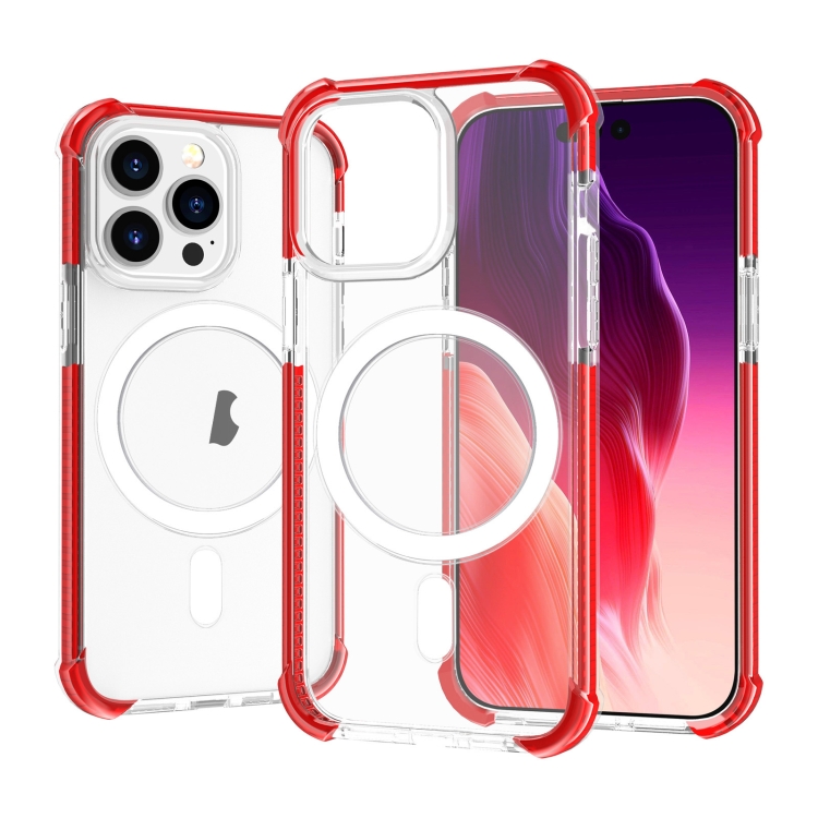  iPhone 15 Pro Max Skal MagSafe Shockproof Akryl Röd