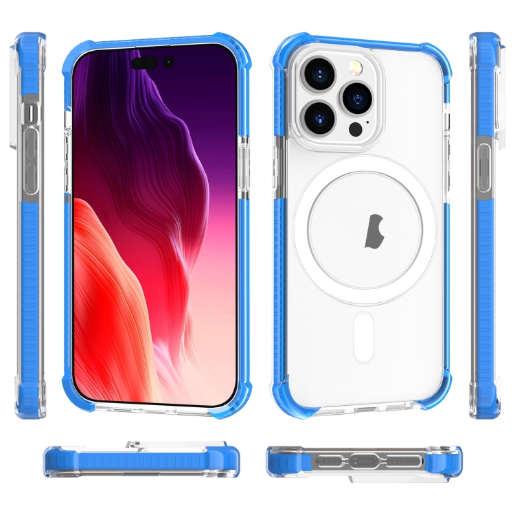  iPhone 15 Pro Max Skal MagSafe Shockproof Akryl Blå