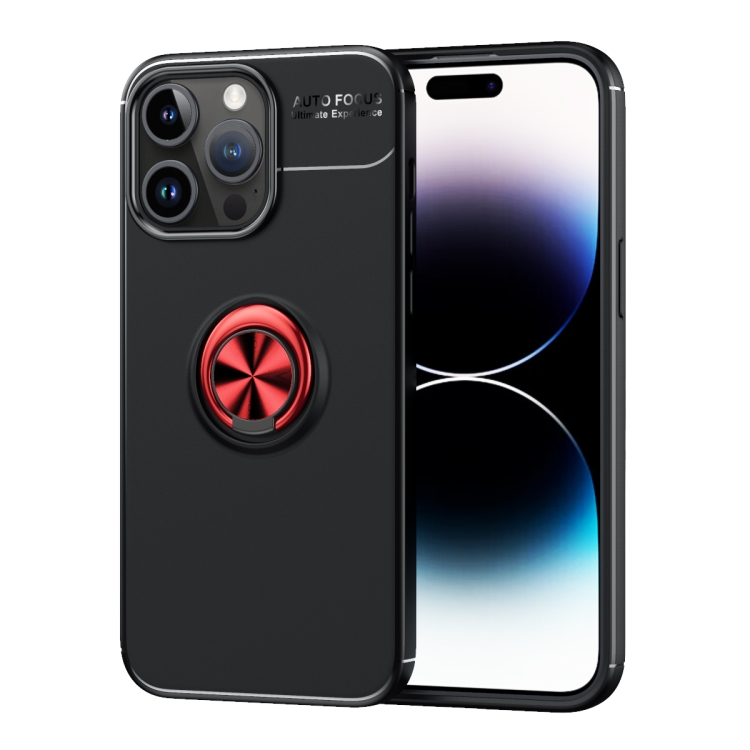  iPhone 15 Pro Max Skal Ring Svart/Röd