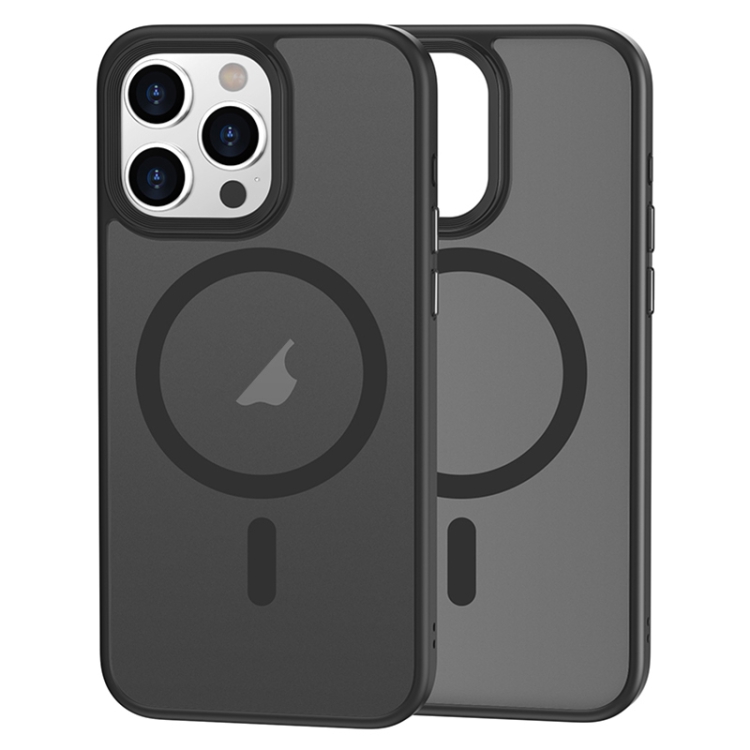  iPhone 15 Pro Max Skal MagSafe Frosted Shield Svart