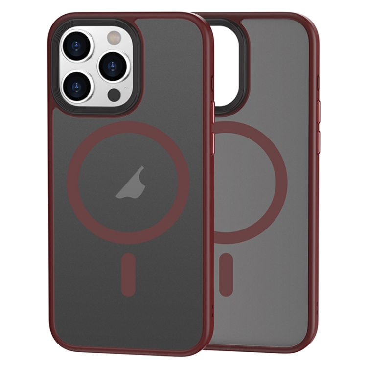  iPhone 15 Pro Max Skal MagSafe Frosted Shield Röd