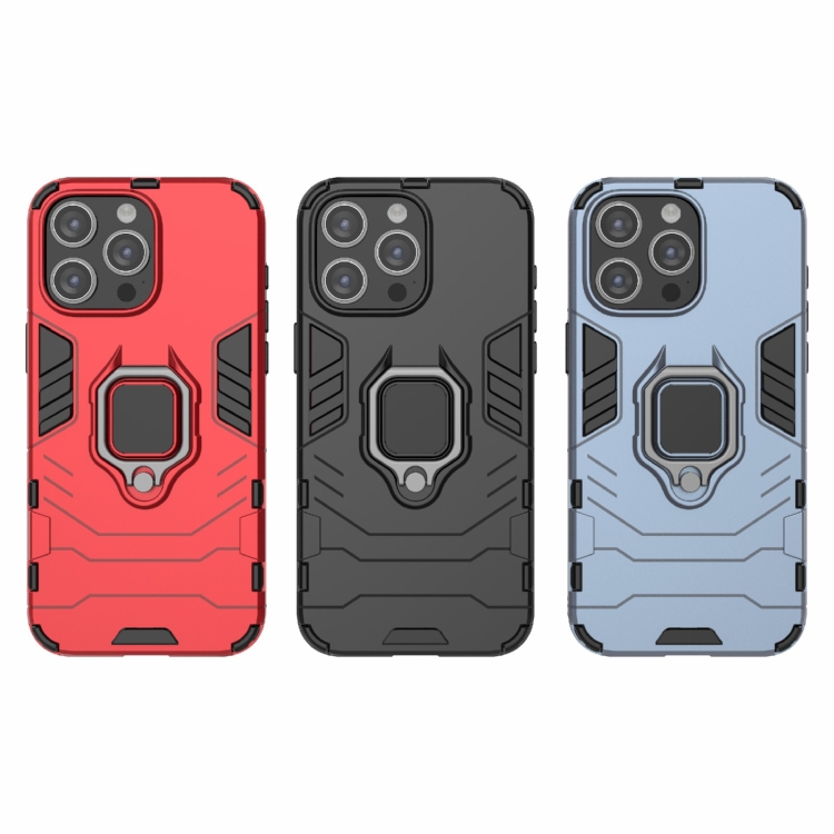  iPhone 15 Pro Max Skal Hybrid Armor Ring Röd
