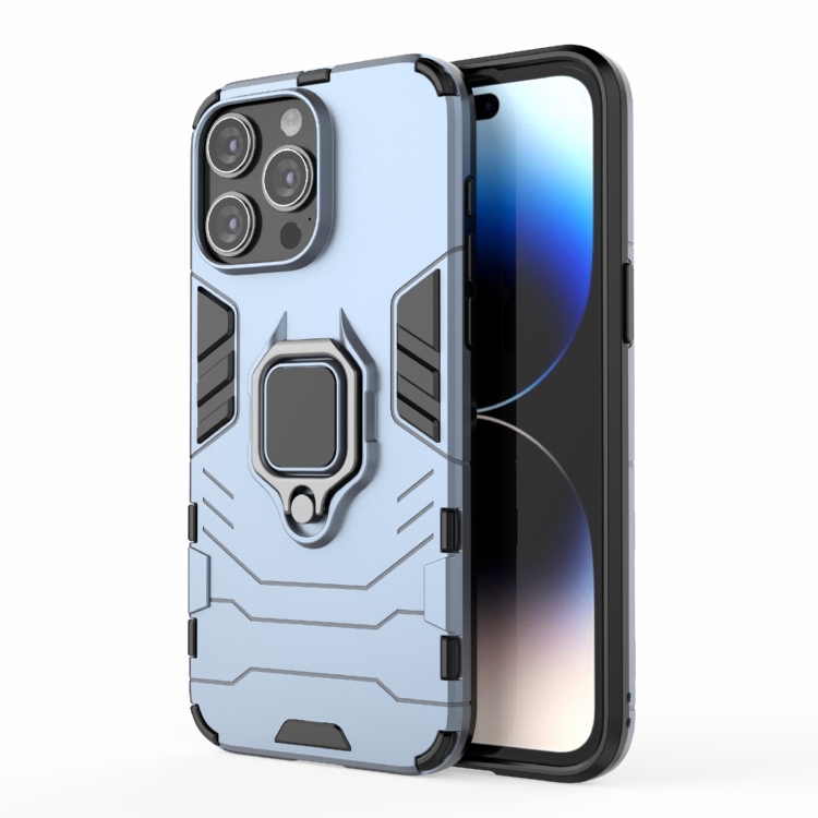  iPhone 15 Pro Max Skal Hybrid Armor Ring Navy Blue